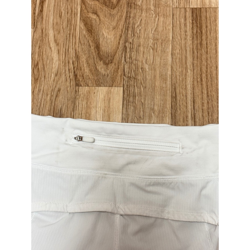 Lululemon Speed Up Low-Rise Lined Short 2.5 White Running Athletic Shorts Size 6 - Picture 7 of 8